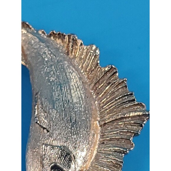 Vintage Swordfish Sailfish Brooch Gold Tone Martin Marine Fisherman Statement - Picture 5 of 12